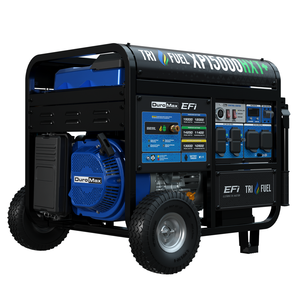 DuroMax XP15000HXT+ 15,000 Watt Tri Fuel Portable Generator