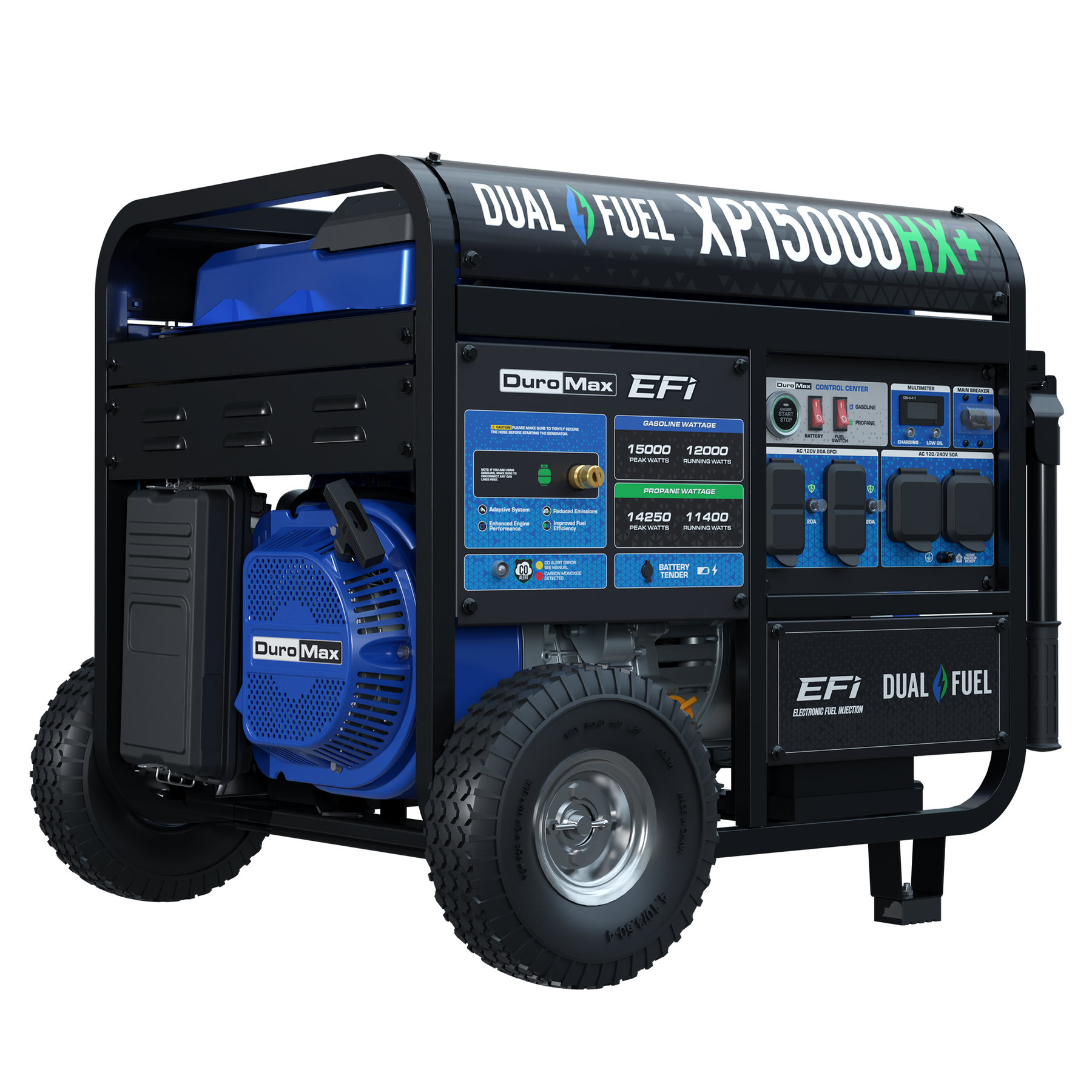 DuroMax XP15000HX+ 15,000 Watt Dual Fuel Portable Generator