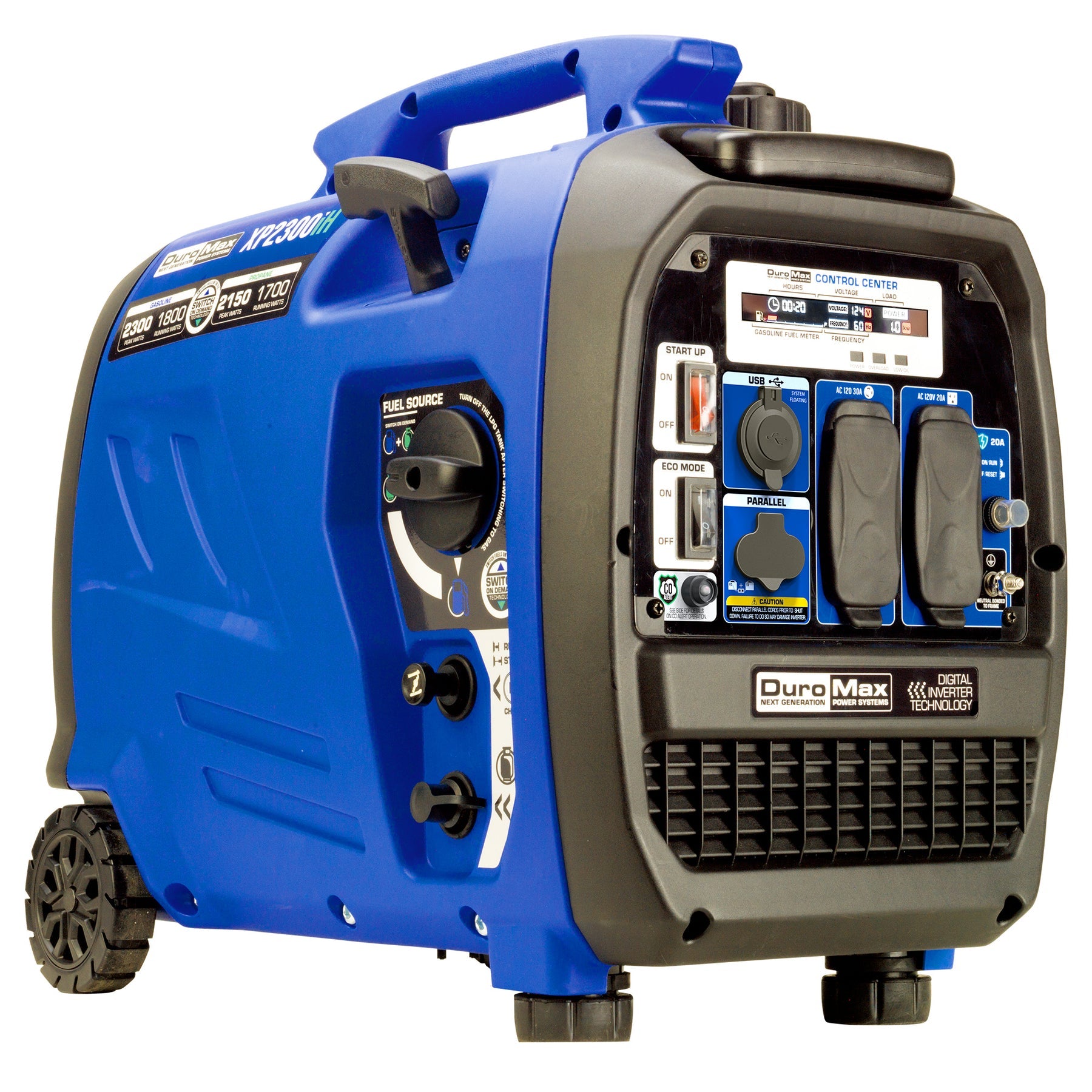 DuroMax XP2300iH 2,300 Watt Portable Dual Fuel Inverter Generator - Quiet & Reliable
