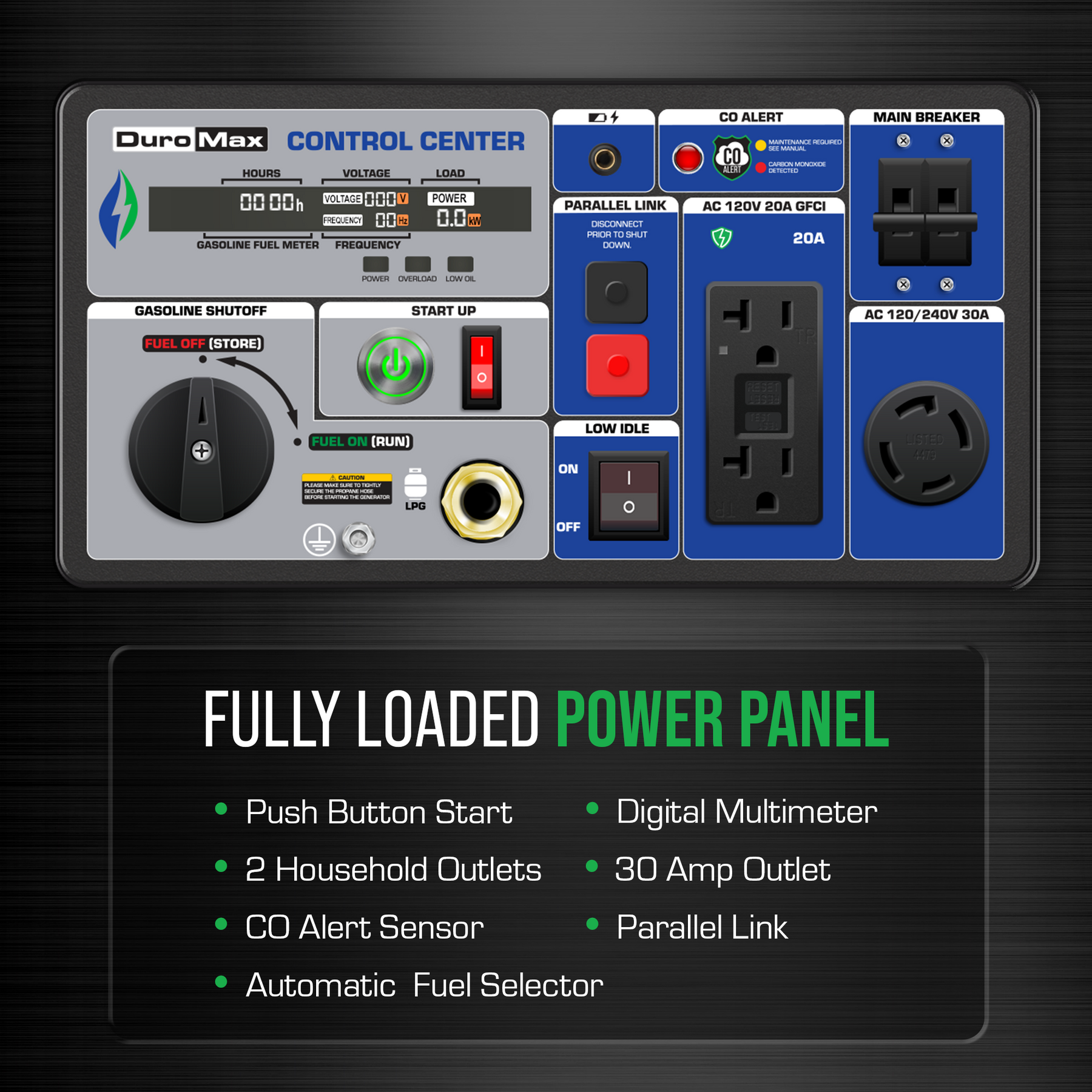 DuroMax XP7000iH 7,000 Watt Portable Dual Fuel Inverter Generator - Power Anywhere, Anytime