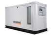 Generac XG03245ANAX 32kW generator diagonal view showing control panel and housing vents