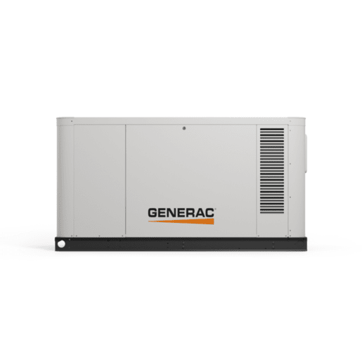 Generac XG03245ANAX 32kW liquid-cooled standby generator left side view