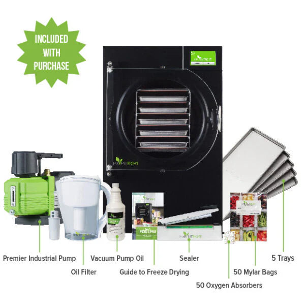Black Harvest Right Medium Home Pro Freeze Dryer - Preserve Food for 25 Years