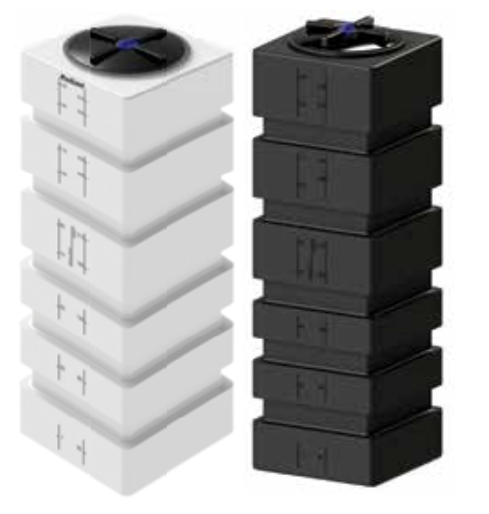 Peabody ProChem 140 gallon square water-only tanks in Natural and Black