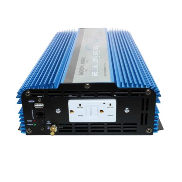 AIMS Power 2000 Watt Pure Sine Power Inverter Kit Reliable Backup Power for Preppers operational setup demonstrating practical applications for clean AC power conversion applications