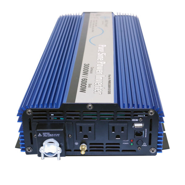 AIMS Power 3000 Watt Pure Sine Inverter Kit Reliable Backup Power for Preppers close-up view of critical components and connections for clean AC power conversion applications