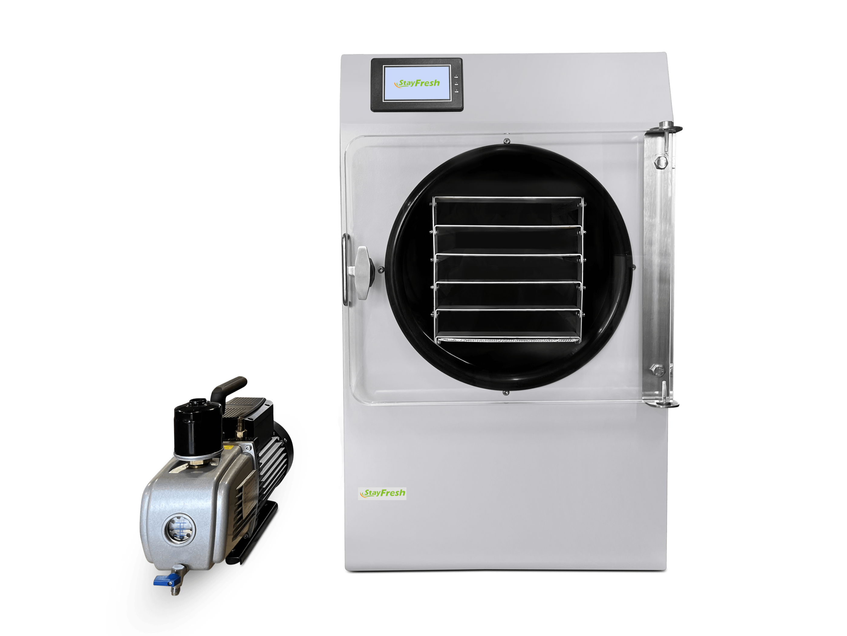 Stay Fresh 5-shelf freeze dryer with Premier oil vacuum pump