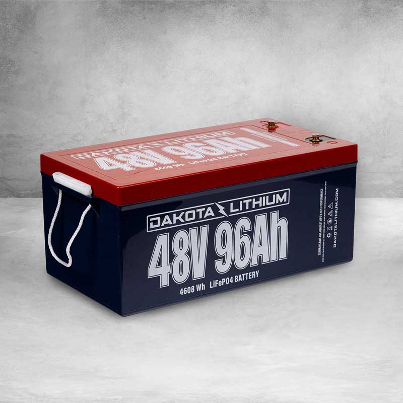 Dakota Lithium 48V 96Ah Deep Cycle LiFePO4 Battery: Optimal for Solar Energy, Golf Carts, or Outboard Motors