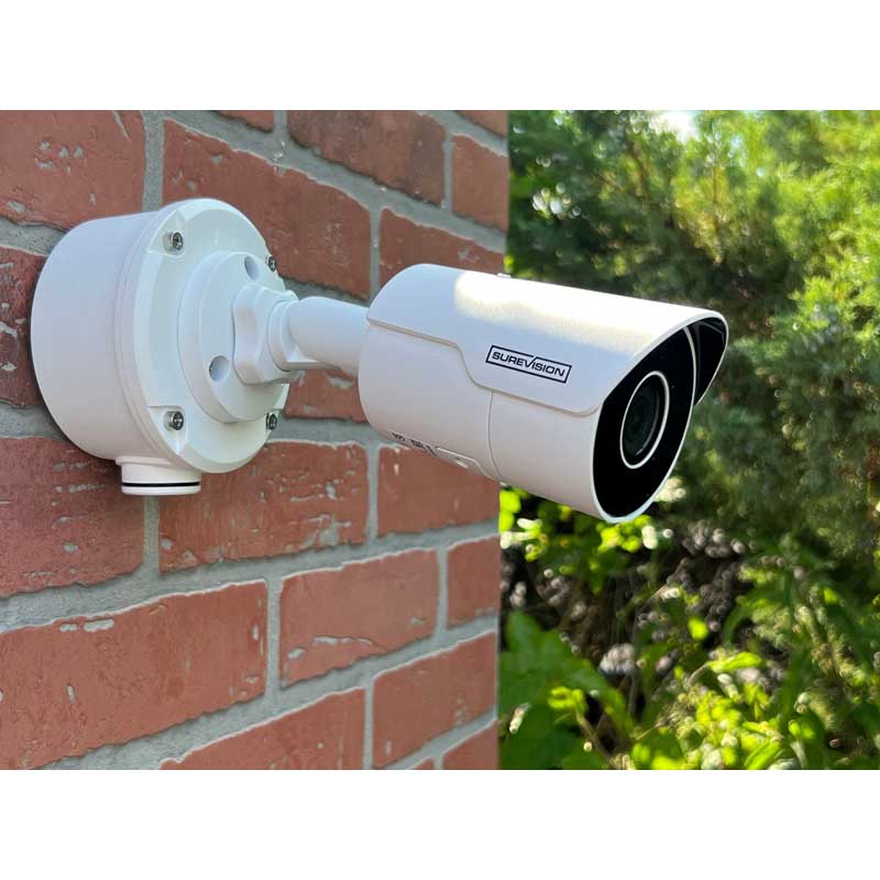 CCTV Security Pros SureVision NVR 16 4MP IP Bullet Camera Security System with Infrared Night Vision and Audio Recording