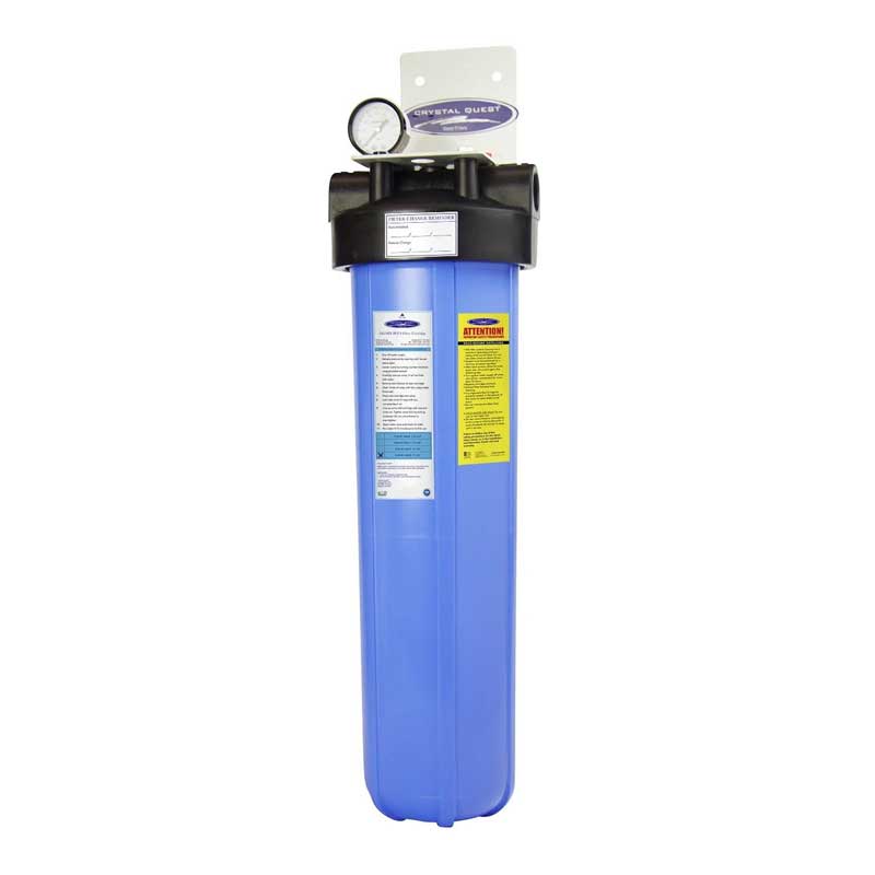 Crystal Quest SMART Big Blue Whole House Water Filter (6-8 GPM | 2-3 People)