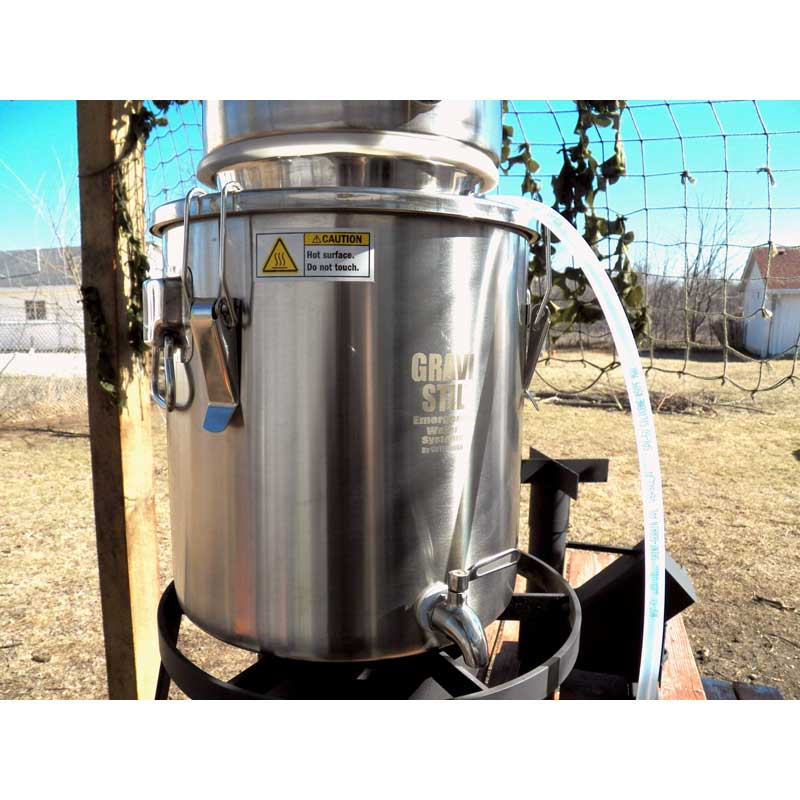 Gravi-Stil with Solar Pump - Survival Water Distiller for Brackish or Ocean Water