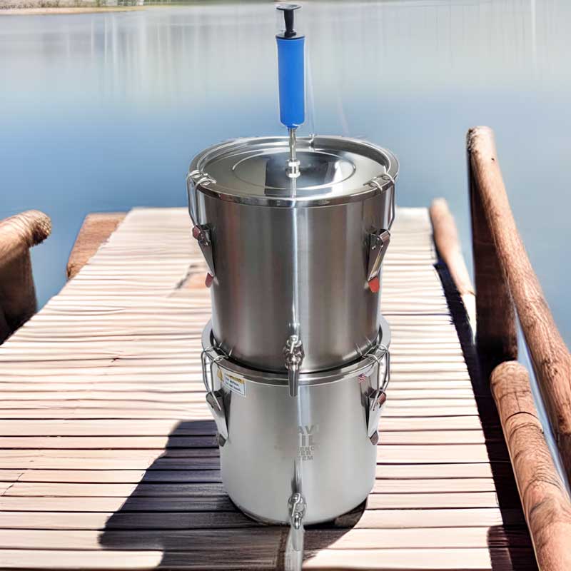 Gravi-Stil with Solar Pump - Survival Water Distiller for Brackish or Ocean Water