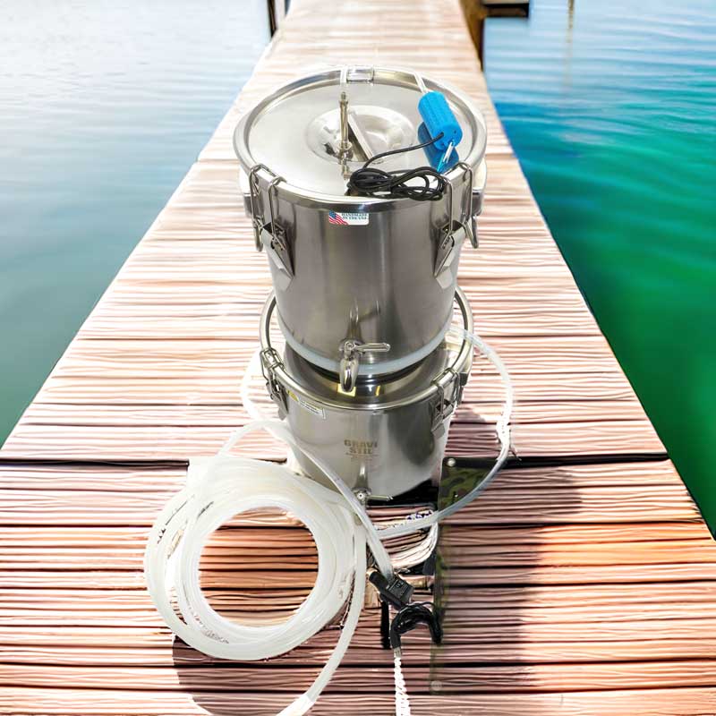 Gravi-Stil with Solar Pump - Survival Water Distiller for Brackish or Ocean Water